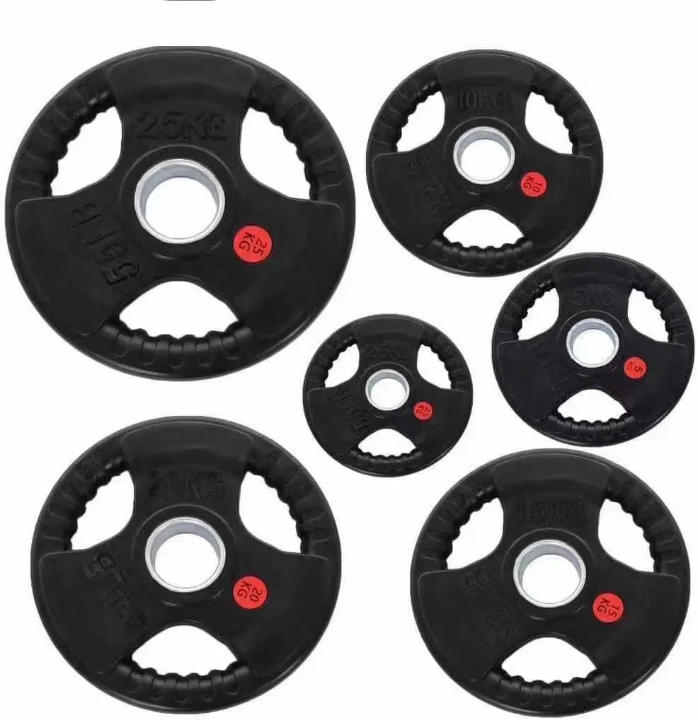 10KG OLYMPIC RUBBER WEIGHTS PLATES PAIR
