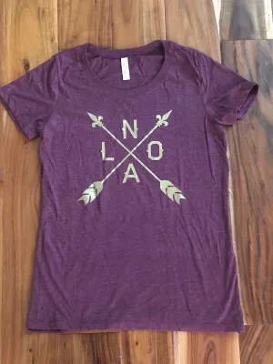 15843 NOLA Arrow, Women's Track T-Shirt