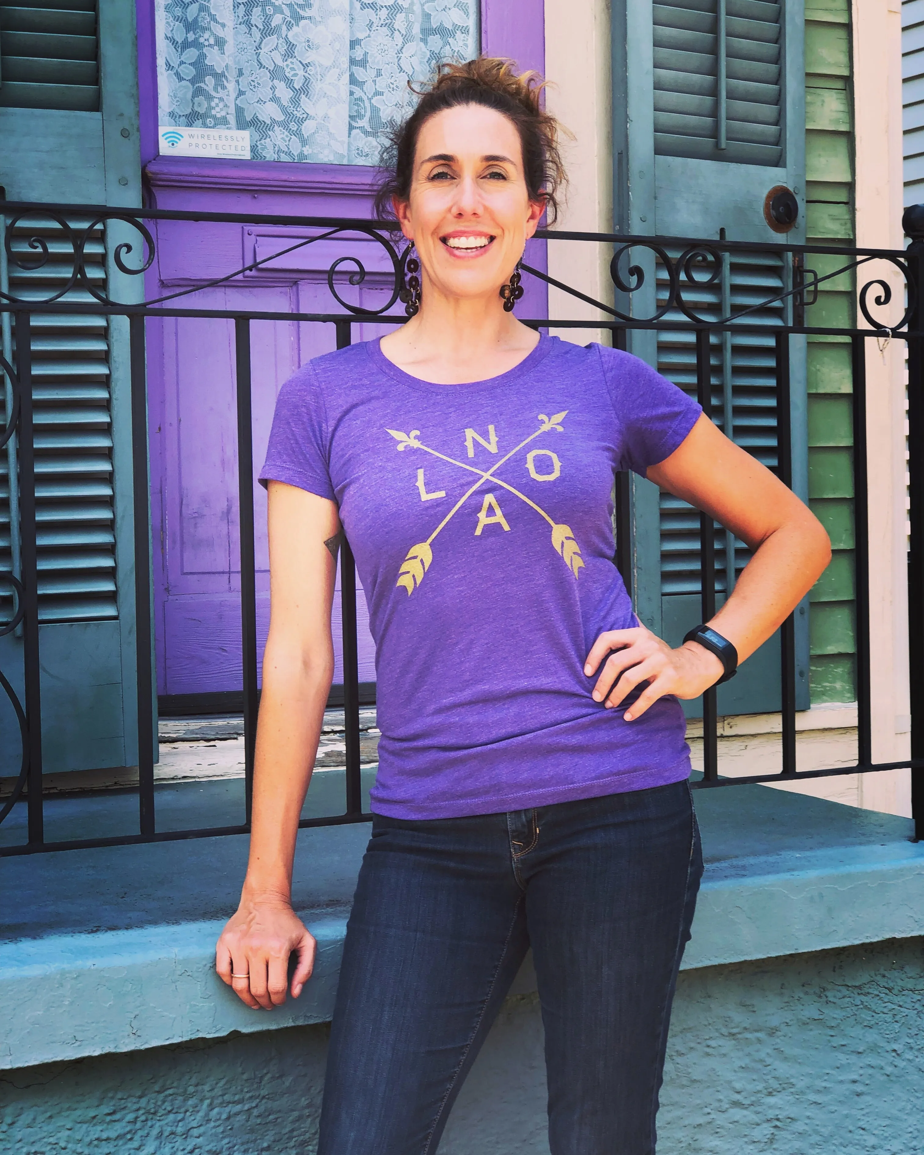 15843 NOLA Arrow, Women's Track T-Shirt