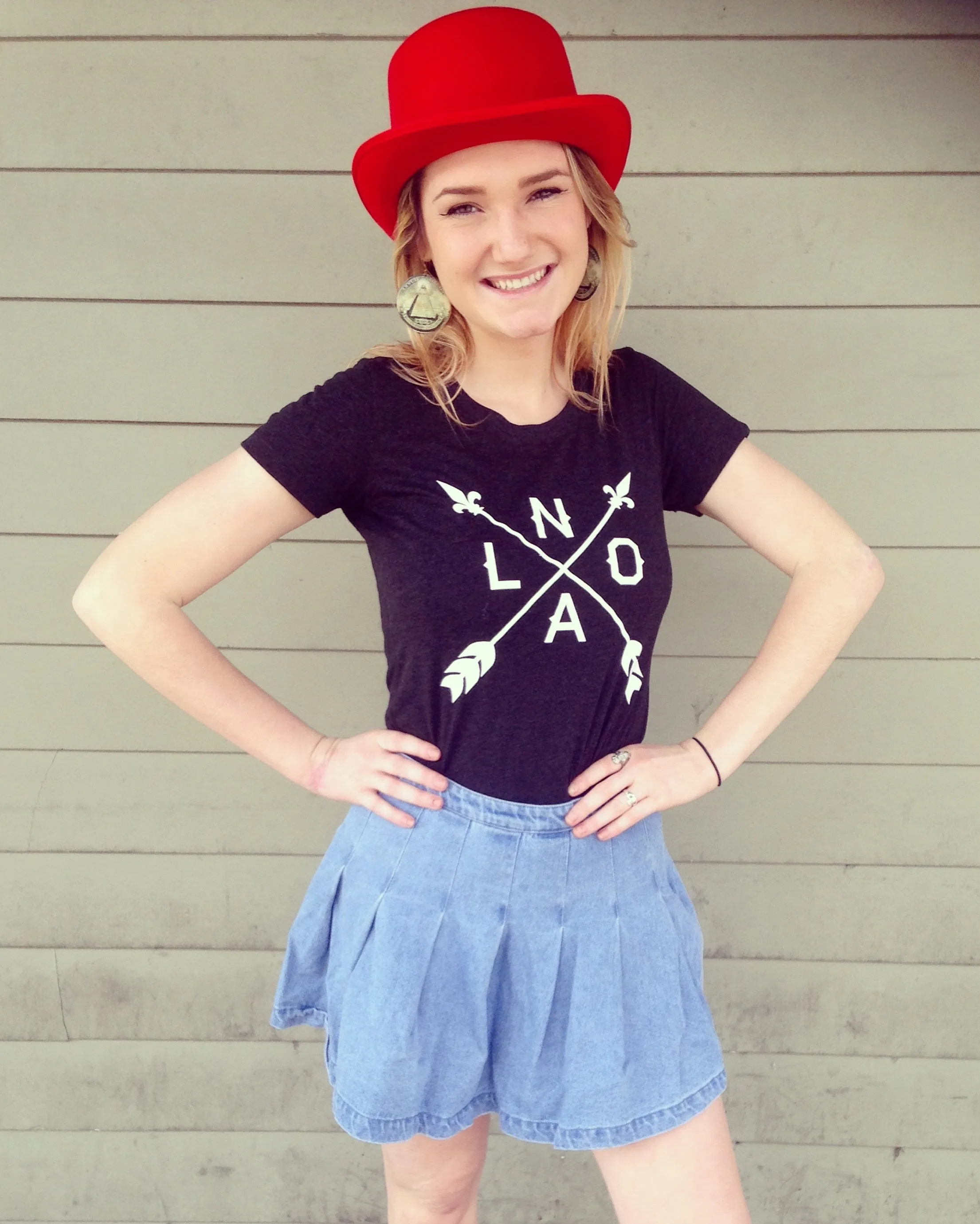 15843 NOLA Arrow, Women's Track T-Shirt