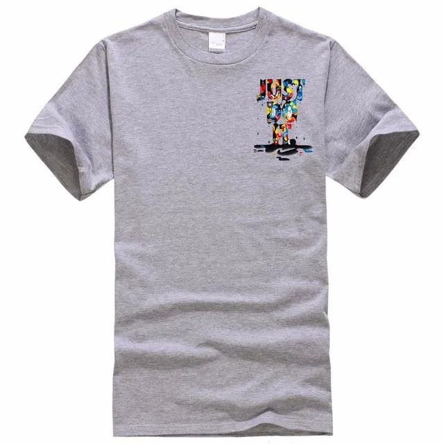 2018 New Fashion Just Do It T shirt Brand Clothing Hip Hop Letter Print Men T Shirt Short Sleeve Anime High Quality T-Shirt Men