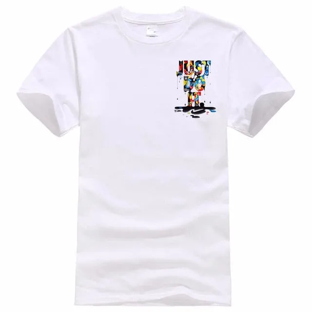2018 New Fashion Just Do It T shirt Brand Clothing Hip Hop Letter Print Men T Shirt Short Sleeve Anime High Quality T-Shirt Men