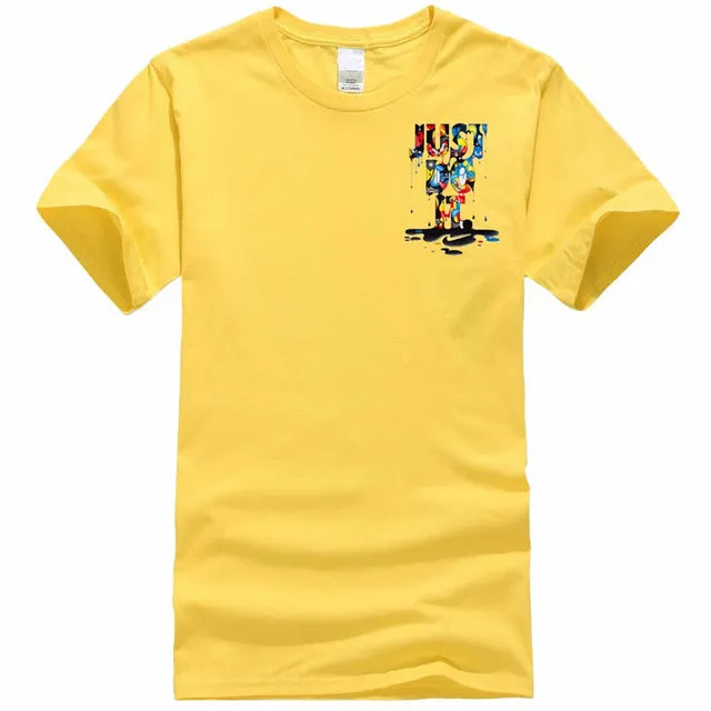 2018 New Fashion Just Do It T shirt Brand Clothing Hip Hop Letter Print Men T Shirt Short Sleeve Anime High Quality T-Shirt Men