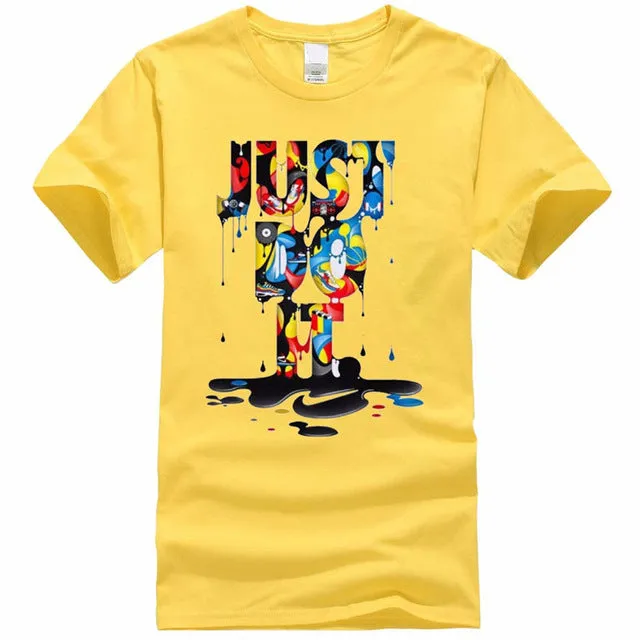 2018 New Fashion Just Do It T shirt Brand Clothing Hip Hop Letter Print Men T Shirt Short Sleeve Anime High Quality T-Shirt Men