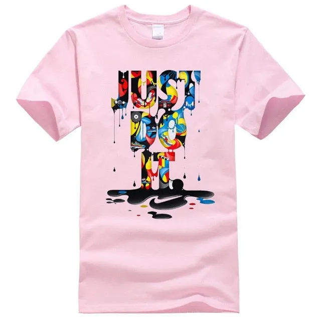 2018 New Fashion Just Do It T shirt Brand Clothing Hip Hop Letter Print Men T Shirt Short Sleeve Anime High Quality T-Shirt Men