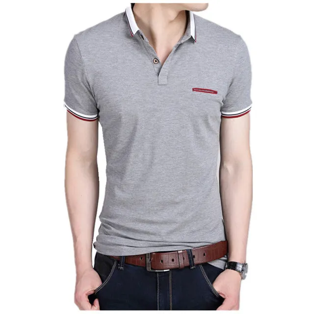2018 New Men POLO Shirt Fashion Polo Homme Slim Fit Short-sleeve Camisa Polo shirts Men's Summer Tops&Tees
