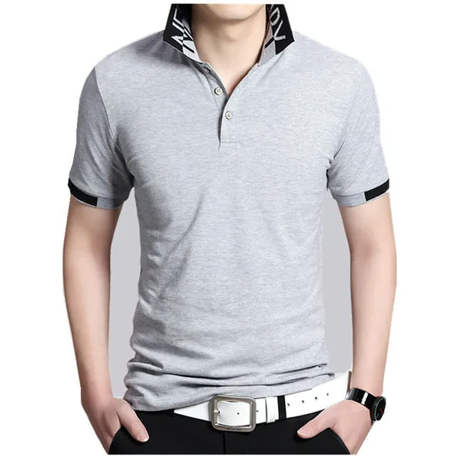 2018 New Men POLO Shirt Fashion Polo Homme Slim Fit Short-sleeve Camisa Polo shirts Men's Summer Tops&Tees