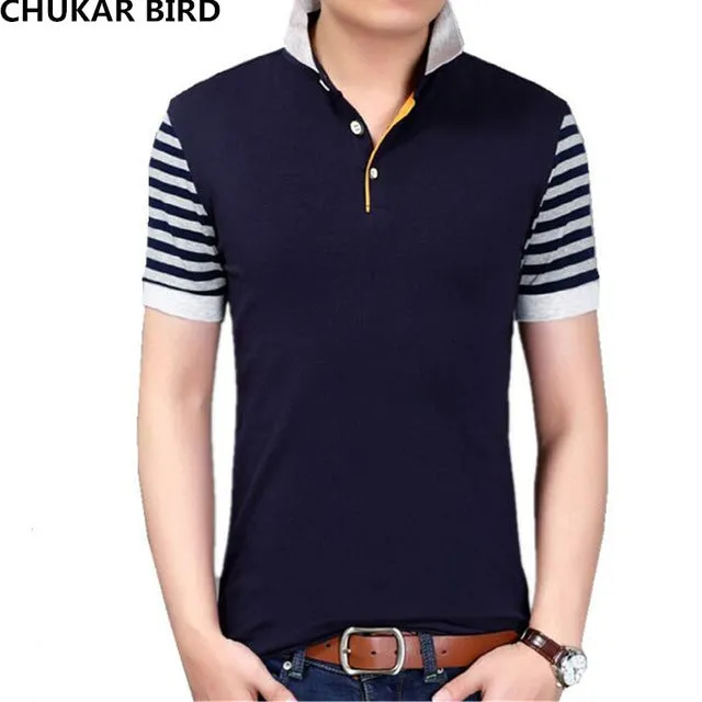 2018 New Men POLO Shirt Fashion Polo Homme Slim Fit Short-sleeve Camisa Polo shirts Men's Summer Tops&Tees
