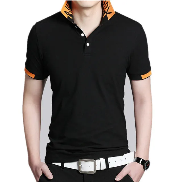 2018 New Men POLO Shirt Fashion Polo Homme Slim Fit Short-sleeve Camisa Polo shirts Men's Summer Tops&Tees