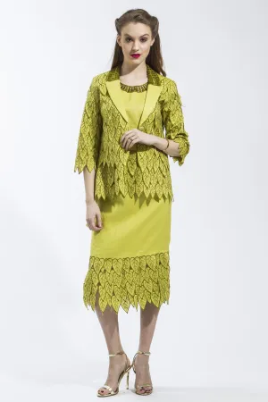 3 Piece Ivy Leaf Suit (Citrus) Style #A3