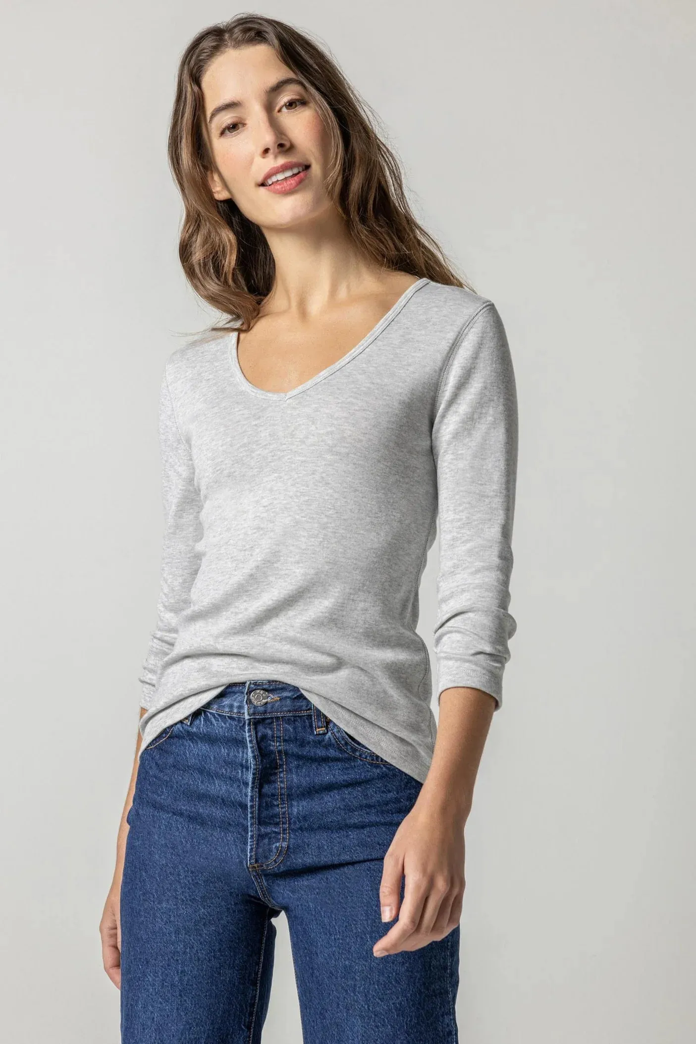 3/4 Sleeve V-Neck PA1177
