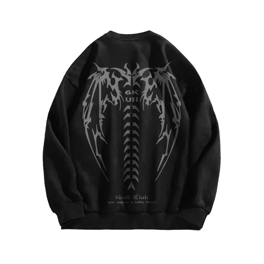 6Kull 666 High Street Suede Sweatshirt