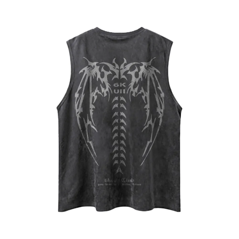 6Kull Bone Wings Summer Vest