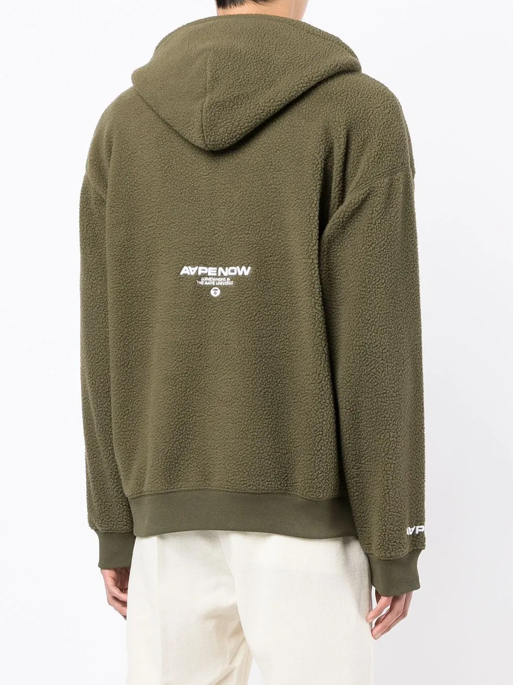 AAPE BY *A BATHING APE® logo-print zip-front hoodie