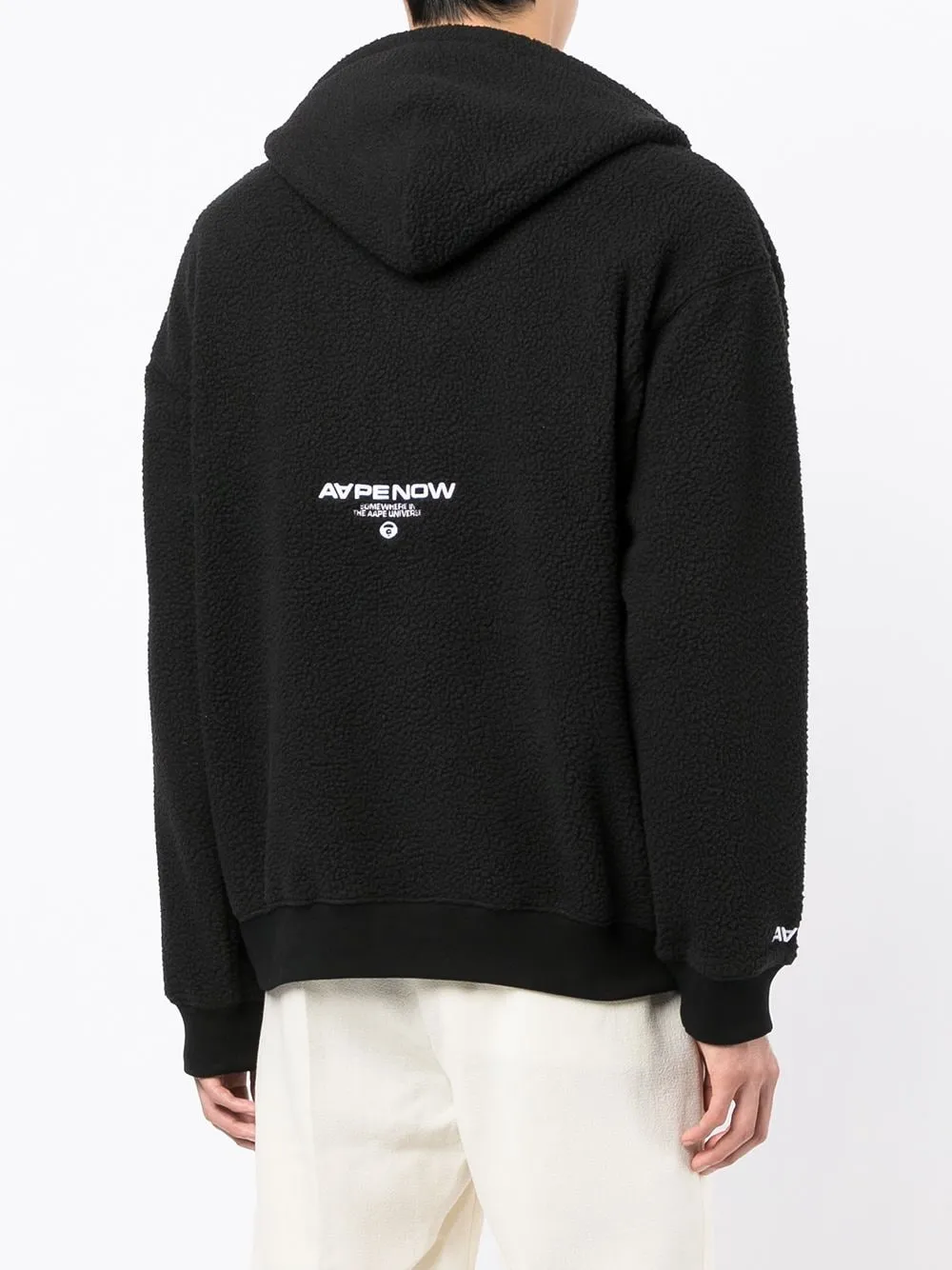 AAPE BY *A BATHING APE® logo-print zip-front hoodie