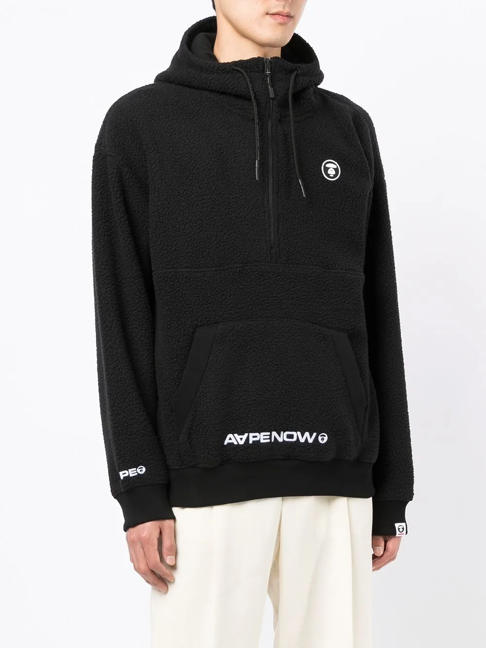 AAPE BY *A BATHING APE® logo-print zip-front hoodie
