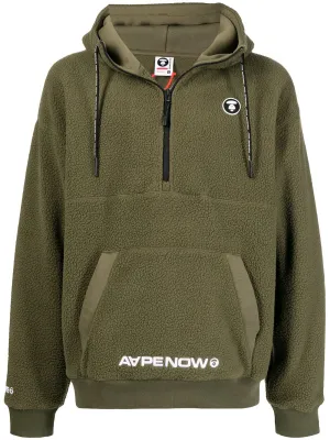 AAPE BY *A BATHING APE® logo-print zip-front hoodie