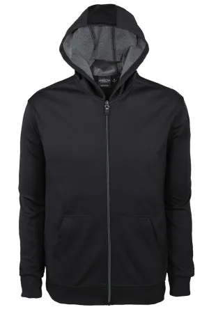 All American Clothing Co. - Men's Bonded Interlock Full Zip Hooded Jacket