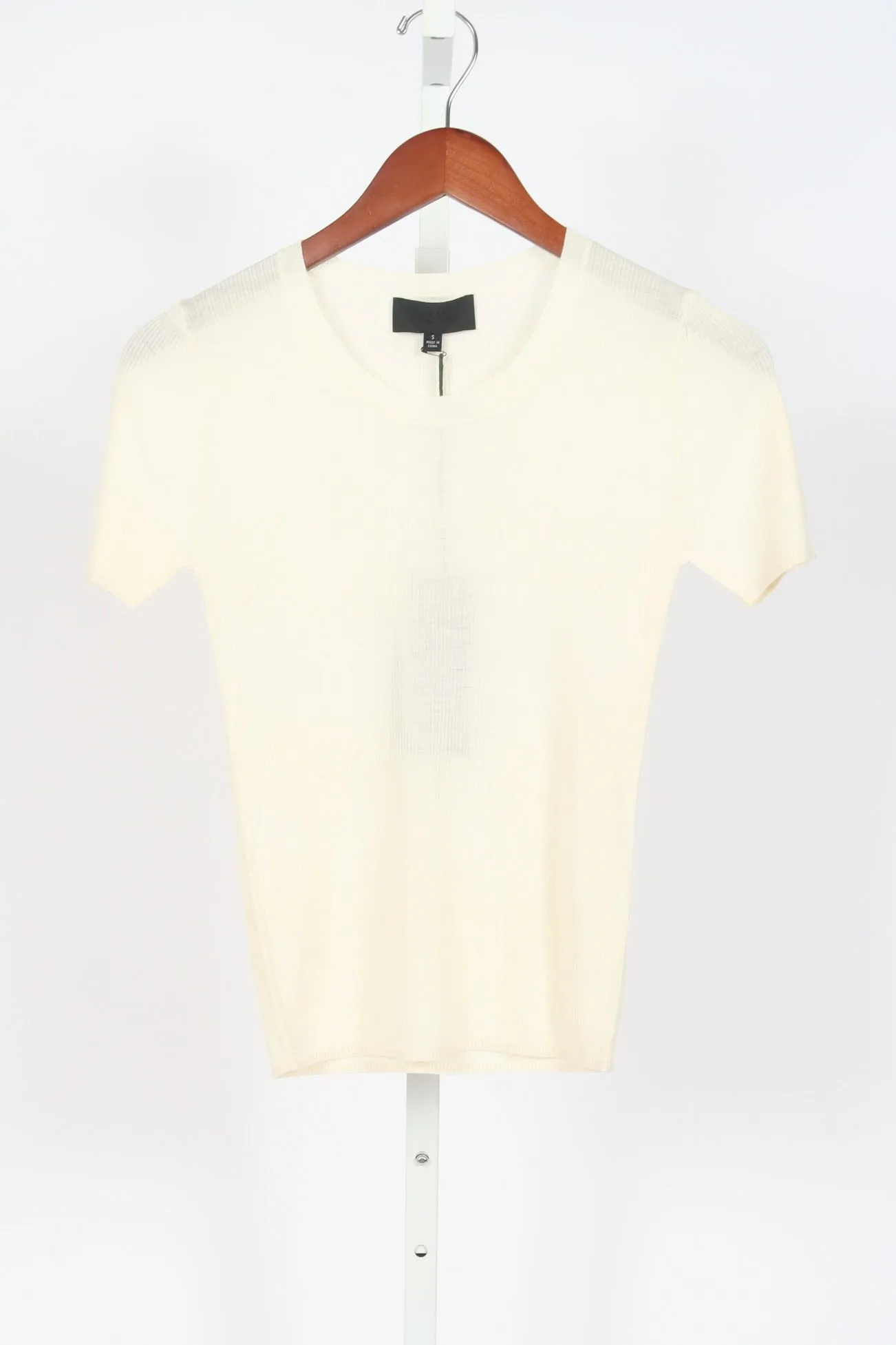 Araceli Silk Knit Tee - Ivory