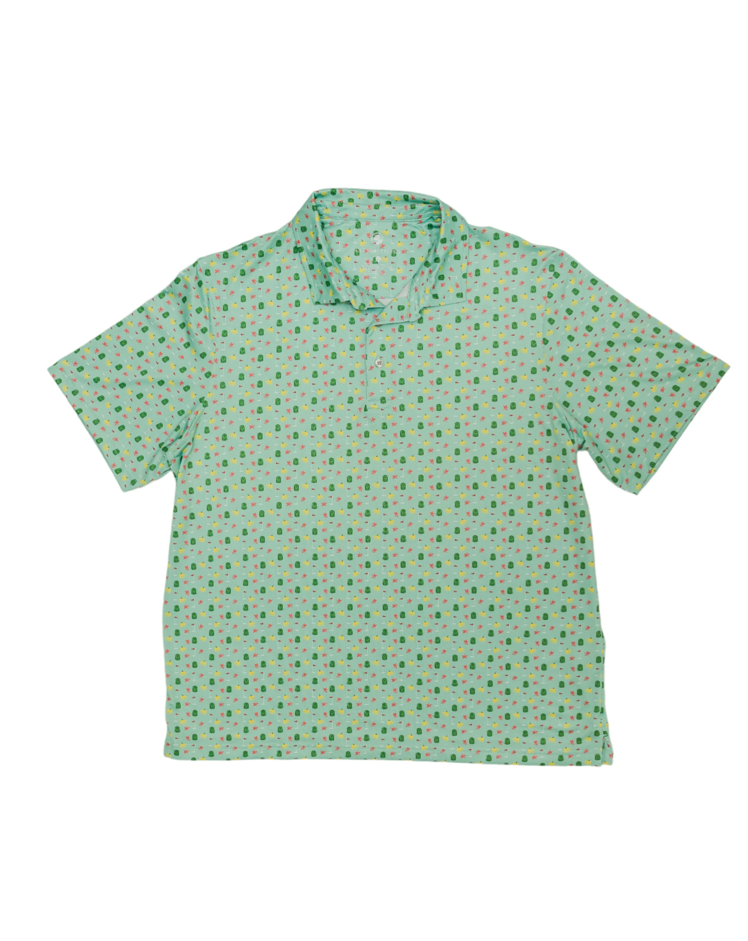 Azalea Printed Performance Polo