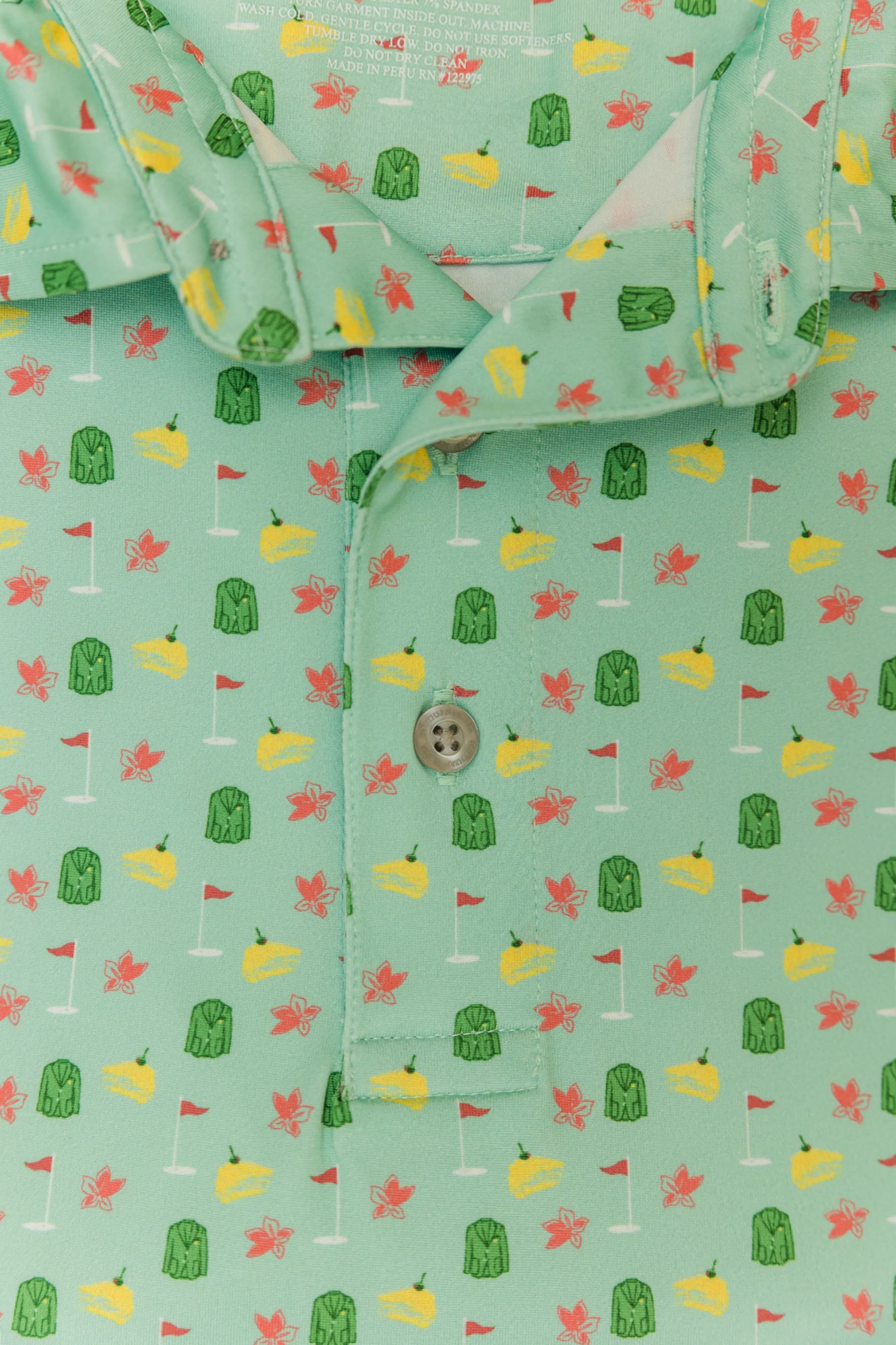 Azalea Printed Performance Polo
