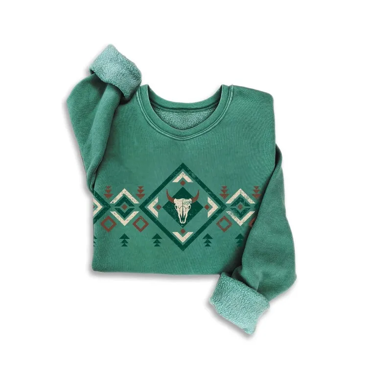 Aztec Mineral Washed Sweatshirt
