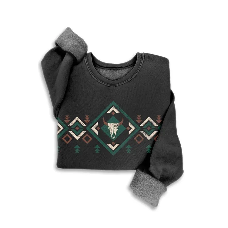 Aztec Mineral Washed Sweatshirt