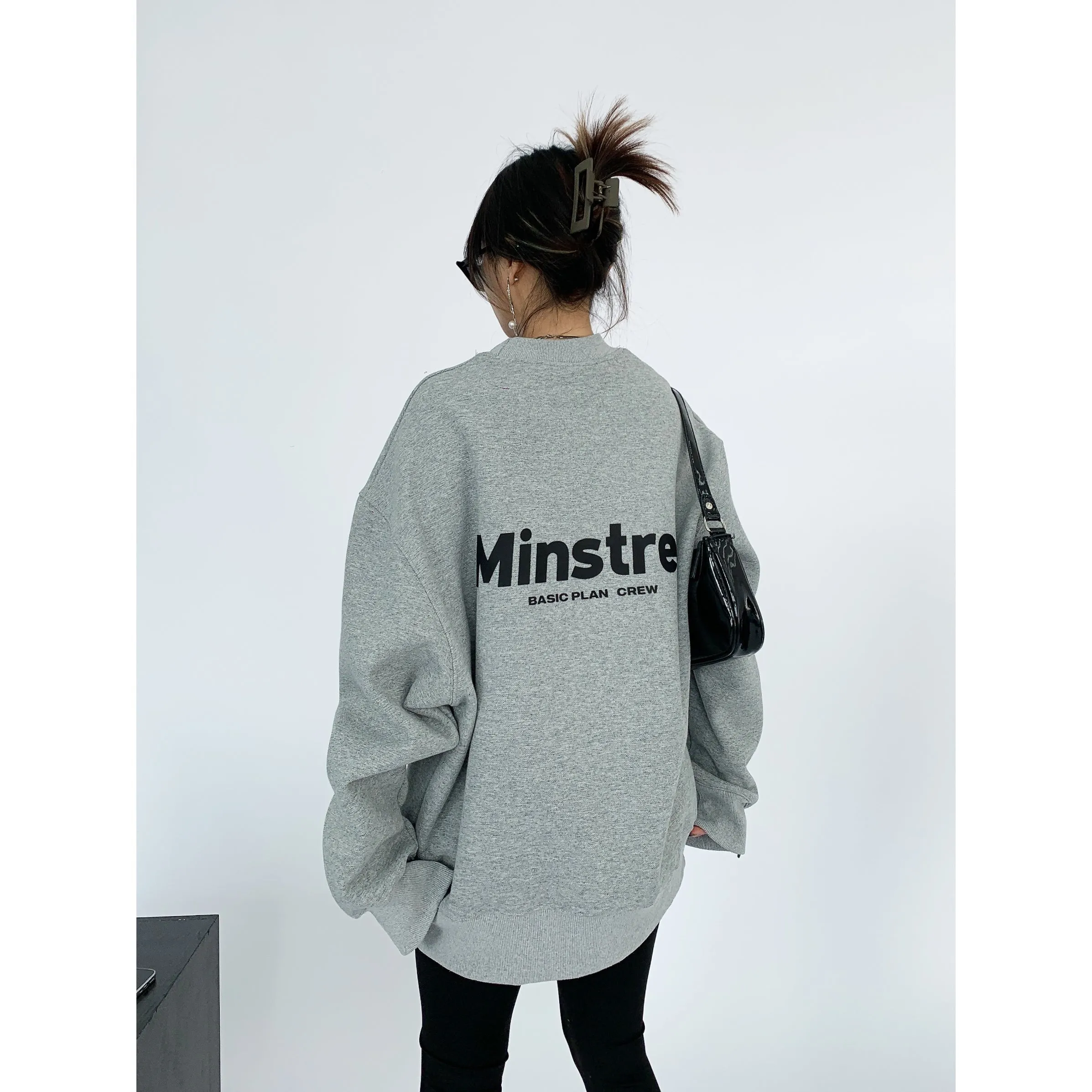 Back Print Oversized Sweatshirt