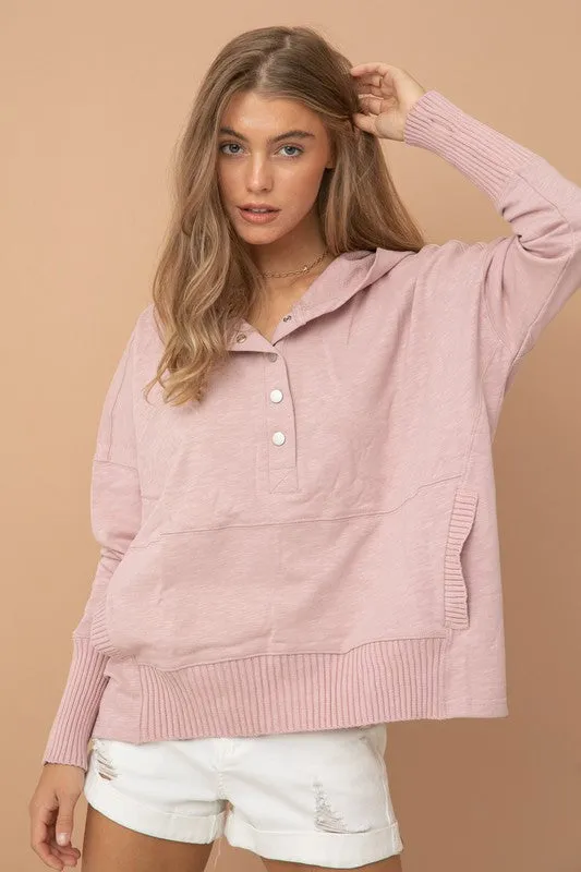 Bailey Quarter Snap-up Hoodie Pullover