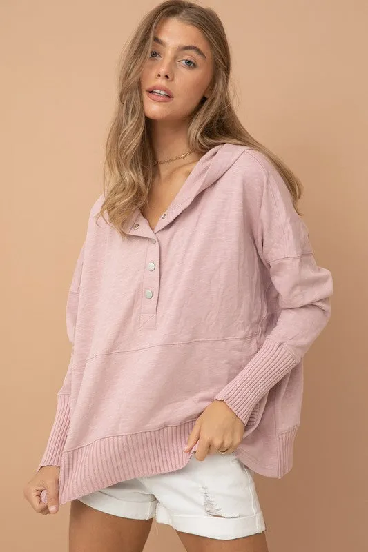 Bailey Quarter Snap-up Hoodie Pullover