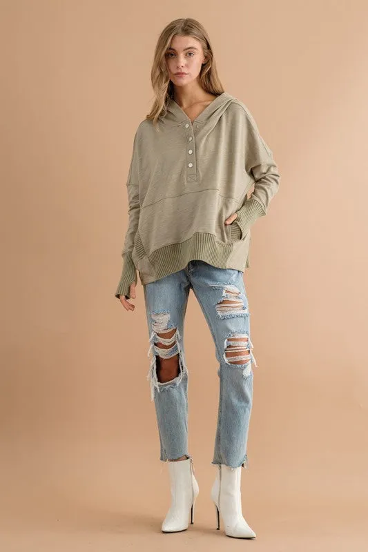 Bailey Quarter Snap-up Hoodie Pullover
