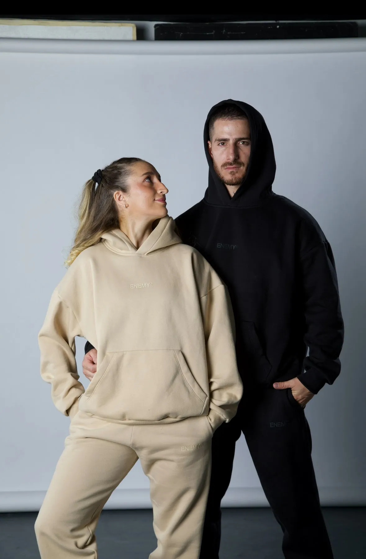 Basic Black Enemy Hoodie