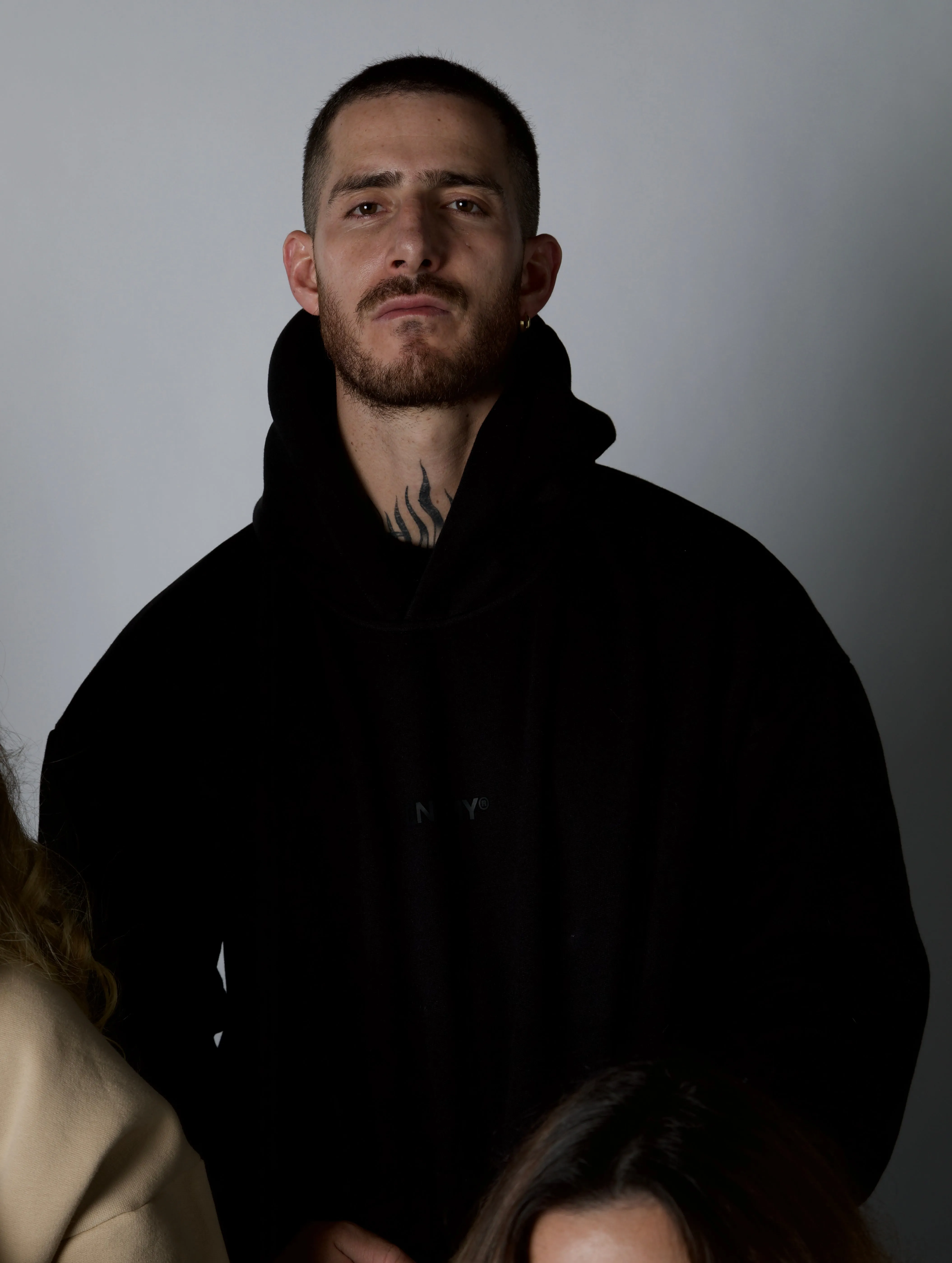 Basic Black Enemy Hoodie