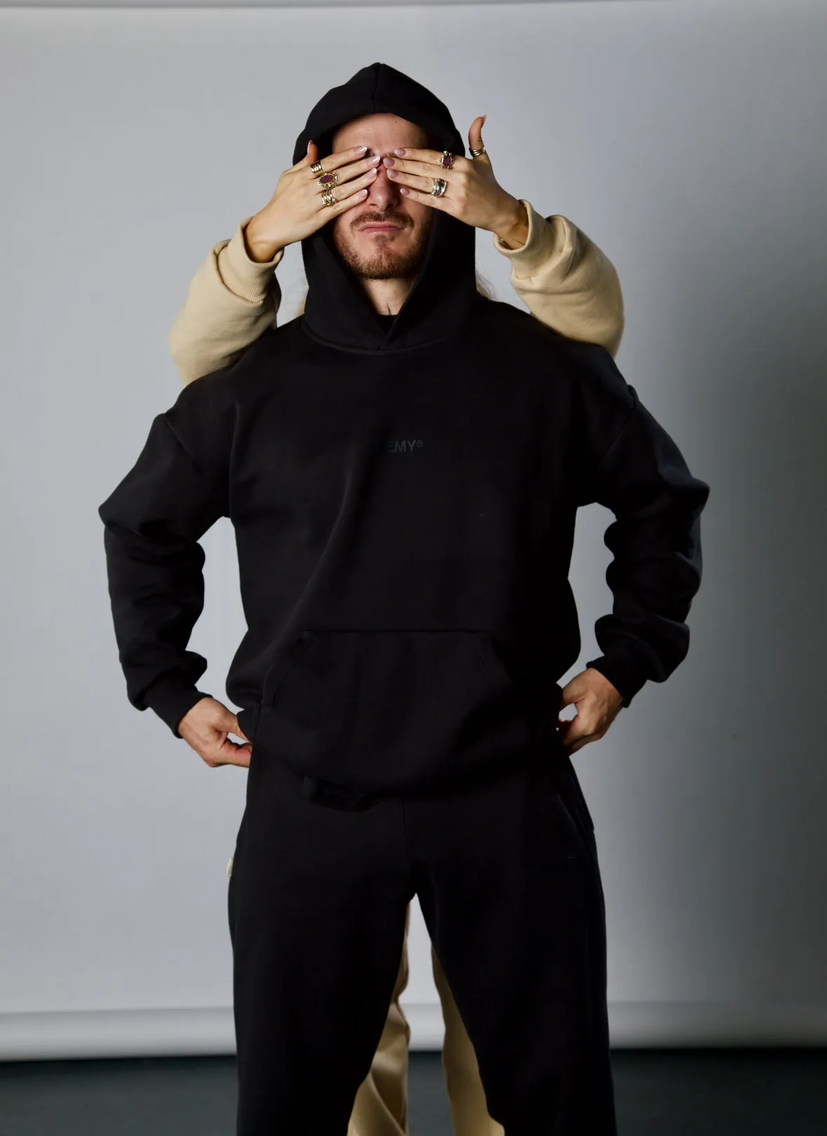 Basic Black Enemy Hoodie