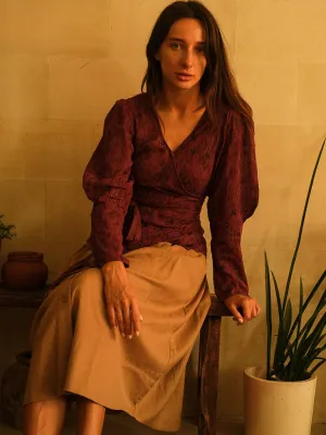 Berry Wrap Top