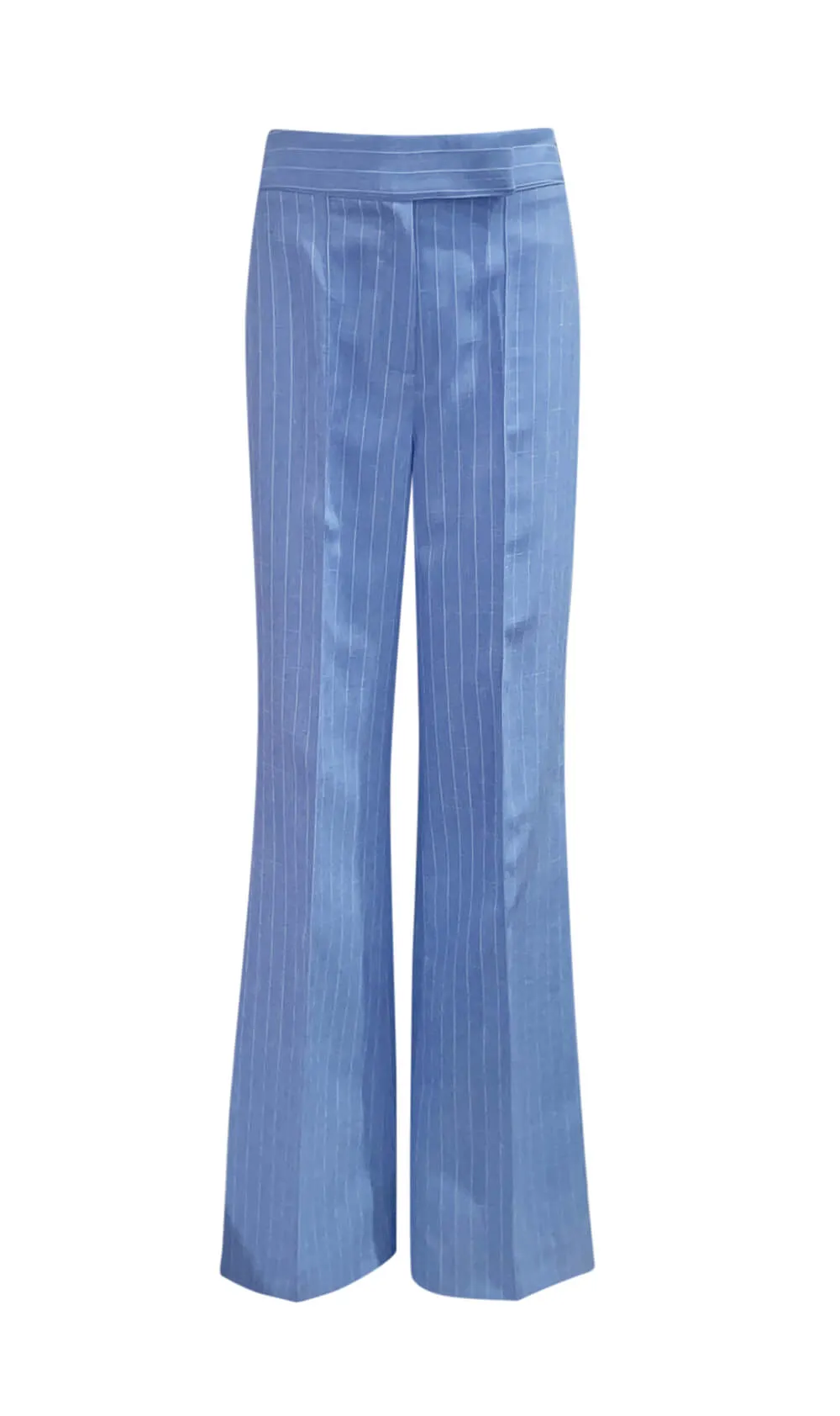 Blue and White Pinstripe Jacket and Pants Co-Ord