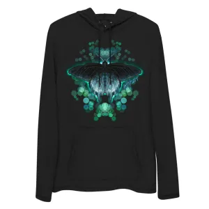 Blue Moth Unisex Lightweight Hoodie