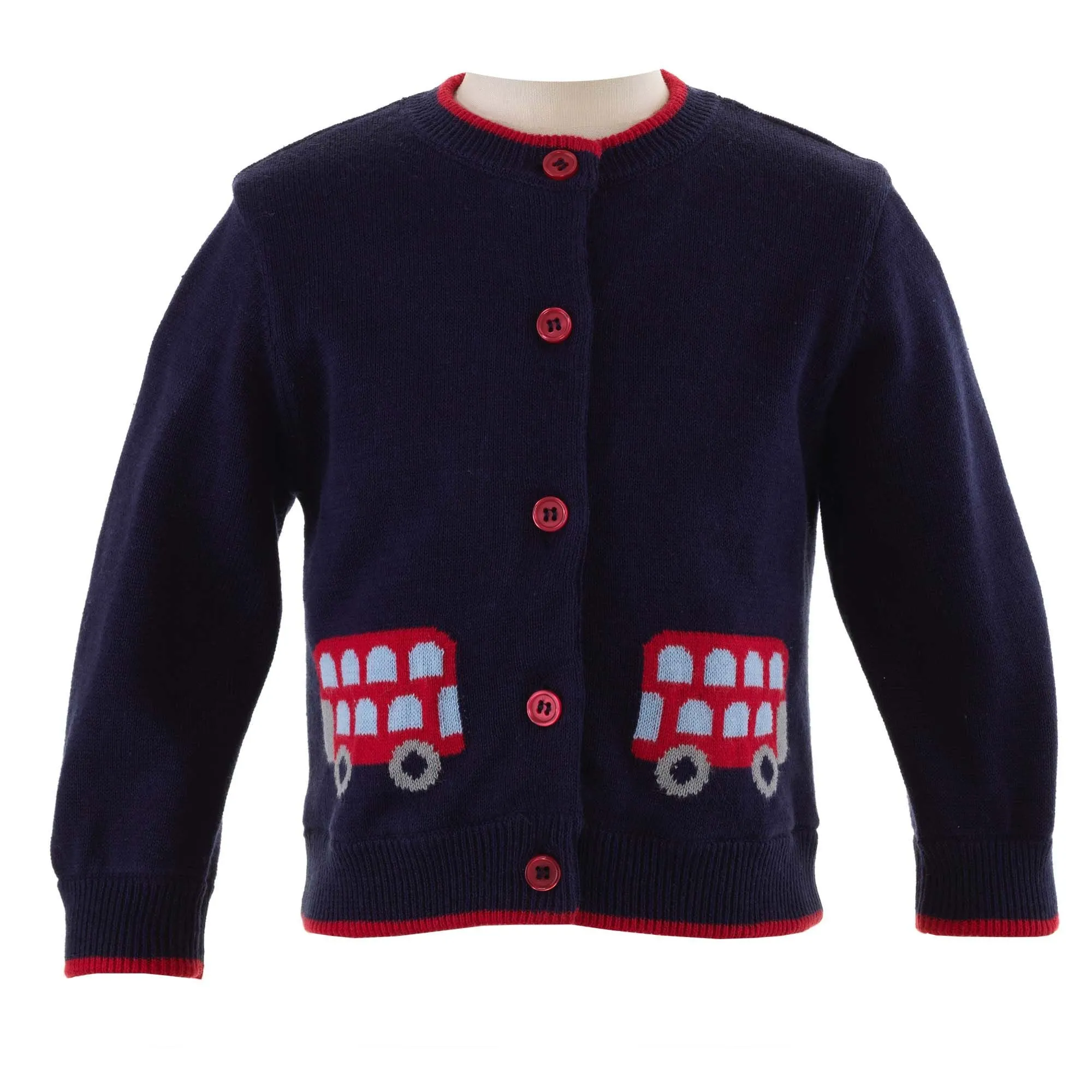Bus Intarsia Cardigan
