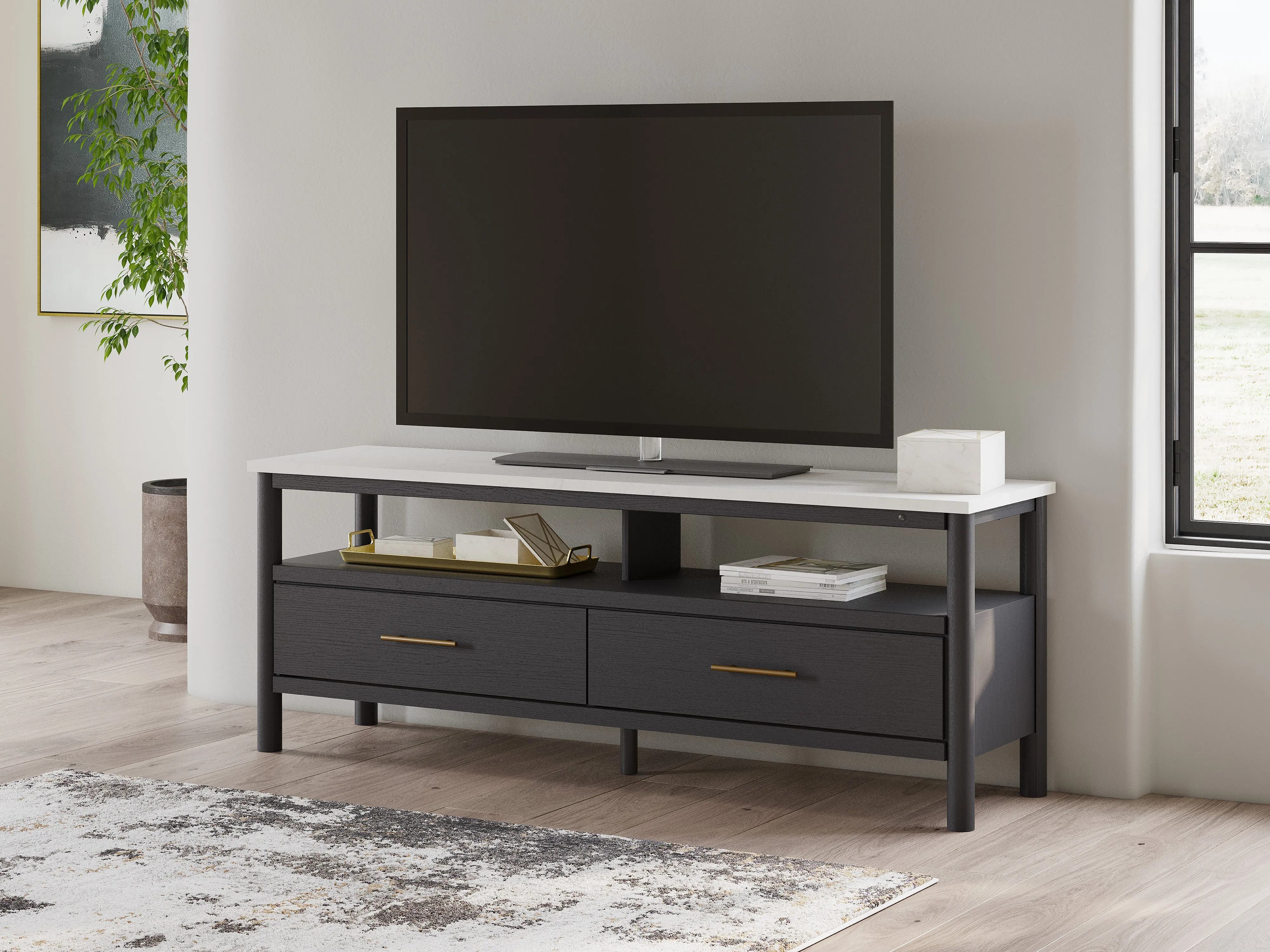 Cadyn Extra Large Dark Tv Stand