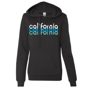 California Cool Stacked Ladies Lightweight Fitted Hoodie