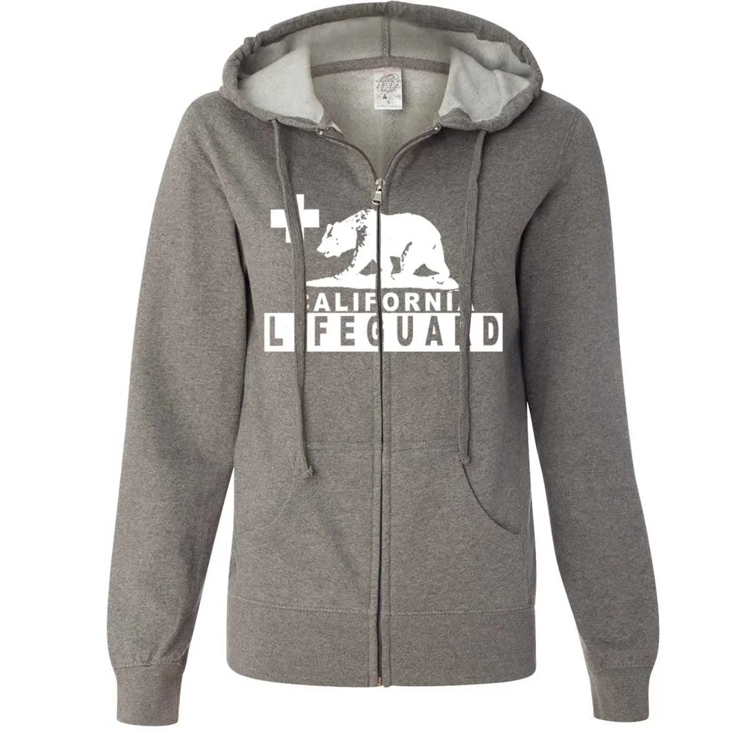 California Lifeguard Ladies Fitted Zip-Up Hoodie