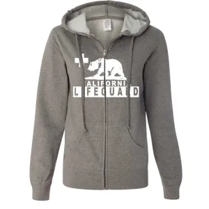 California Lifeguard Ladies Fitted Zip-Up Hoodie