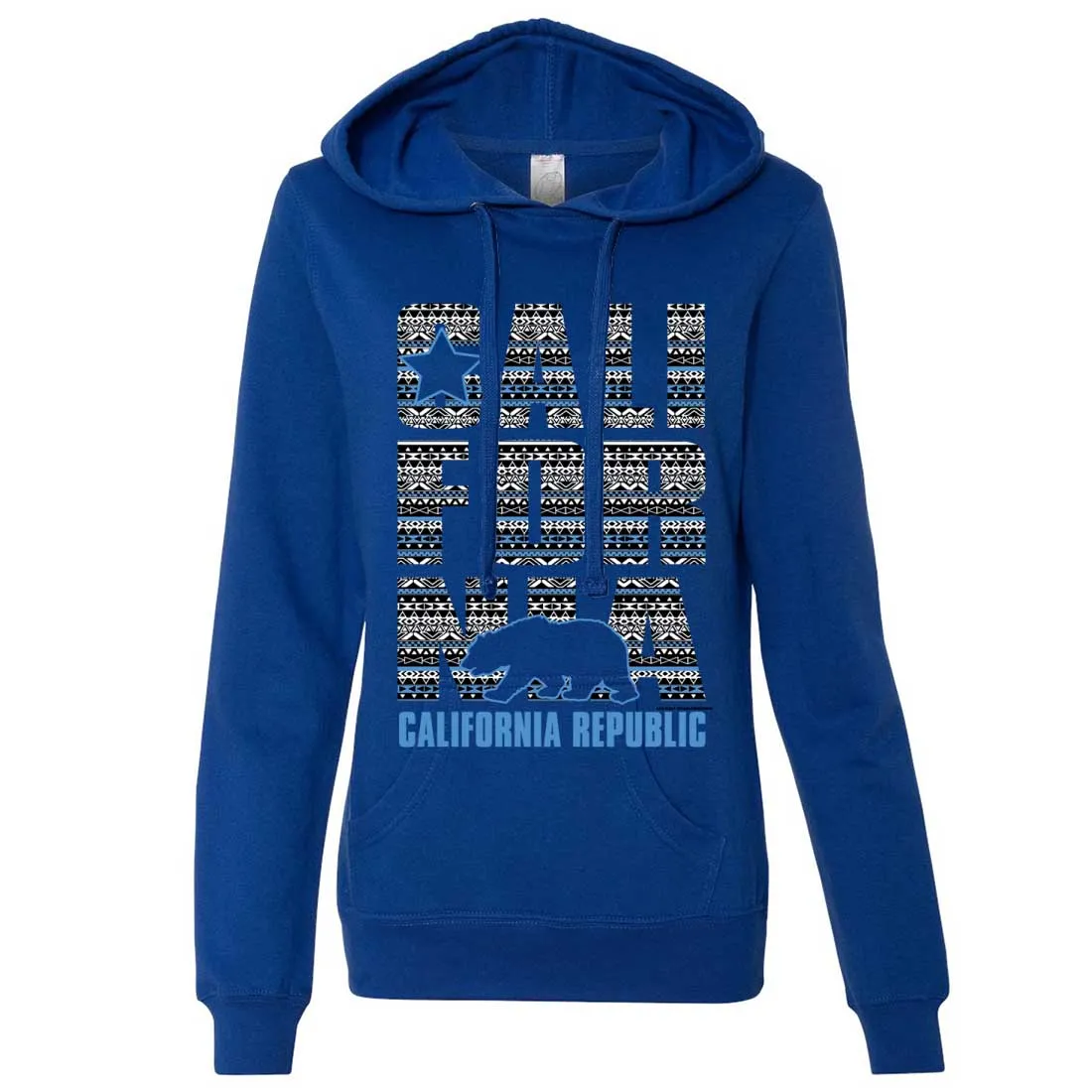 California Republic Tribal Aztec Ladies Lt./Wt. Hoodie