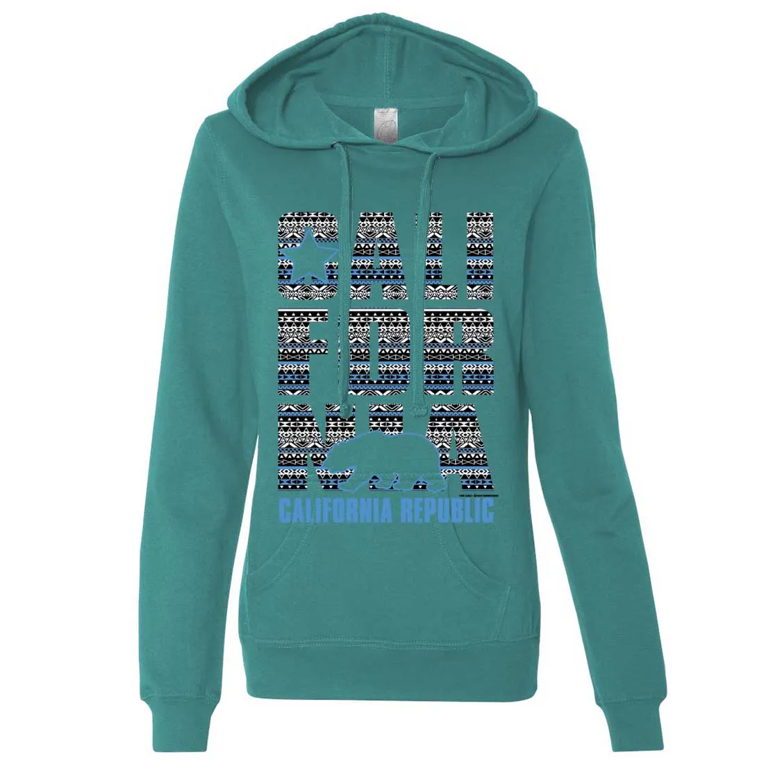 California Republic Tribal Aztec Ladies Lt./Wt. Hoodie