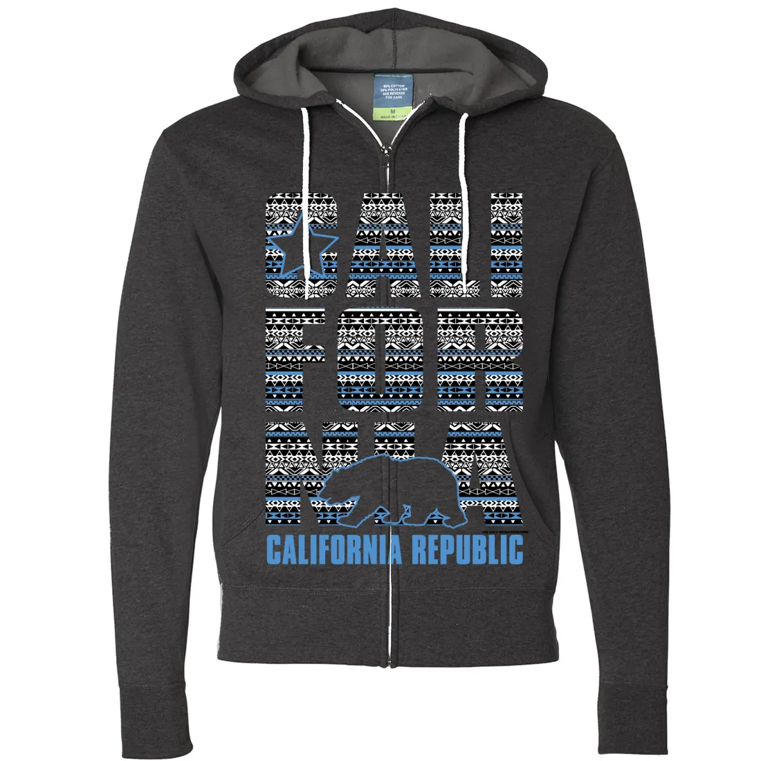 California Republic Tribal Aztec Zip-Up Hoodie