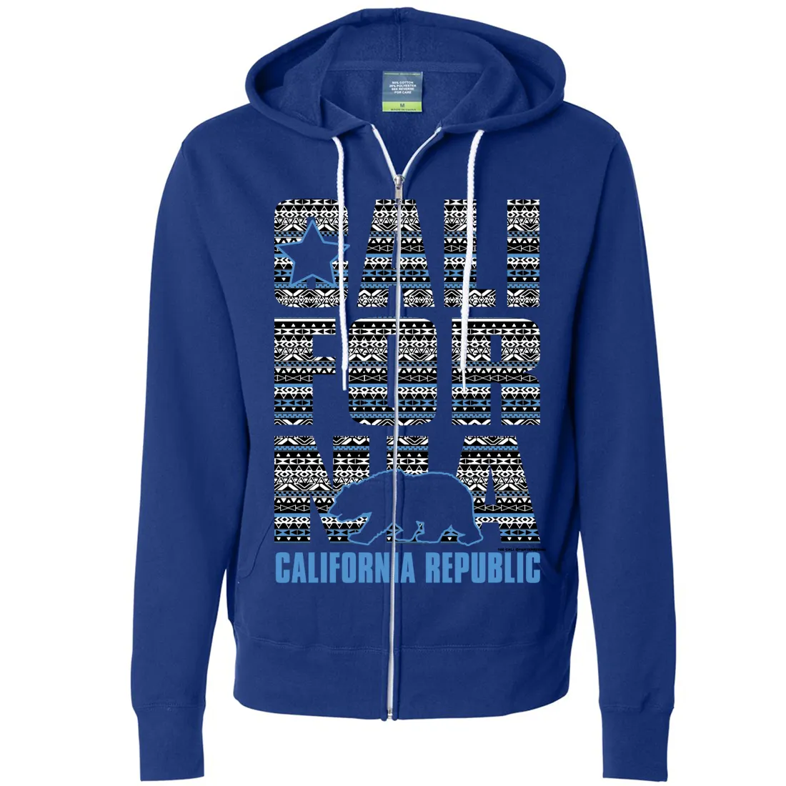 California Republic Tribal Aztec Zip-Up Hoodie