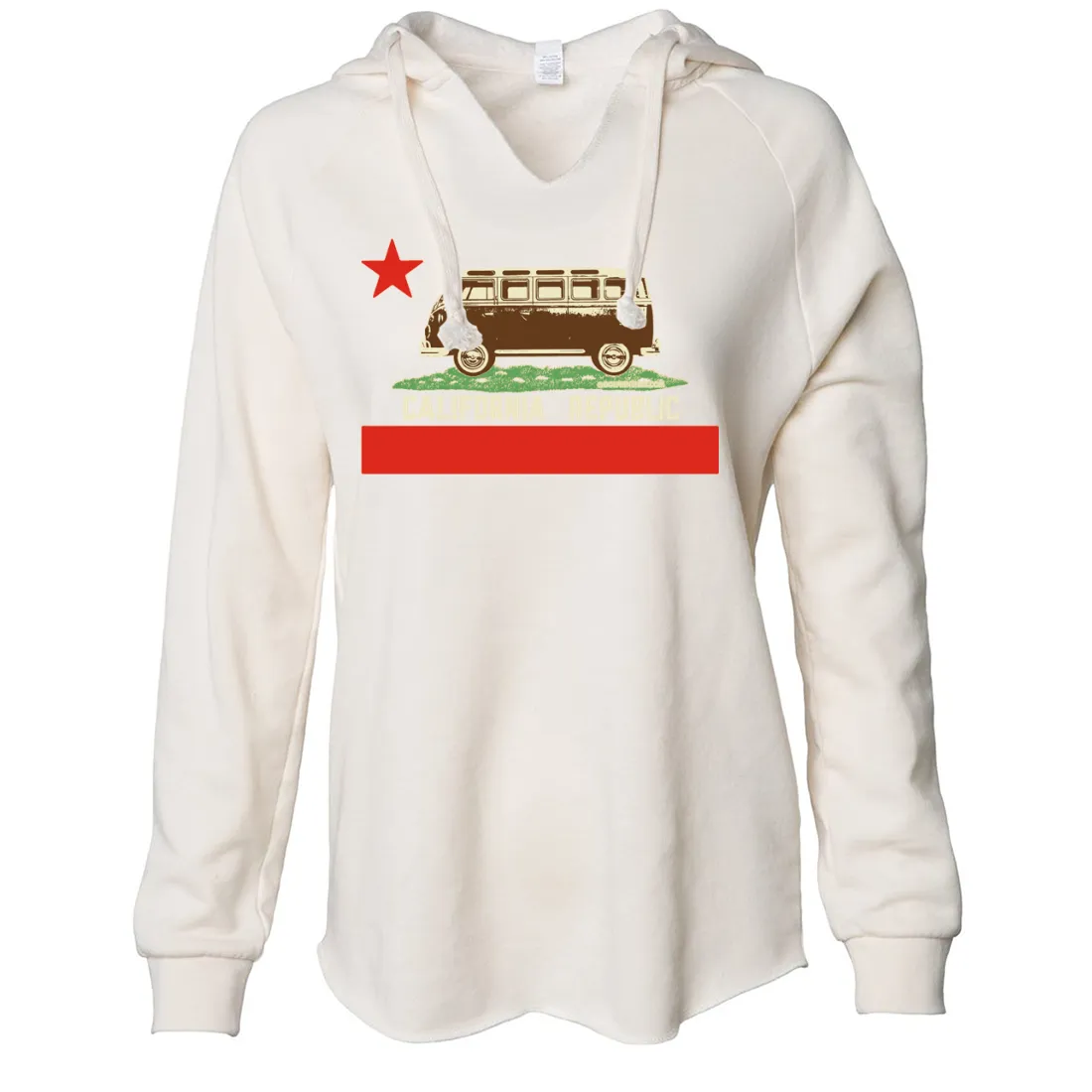California Republic Vintage Van Women's Soft Hooded Pullover