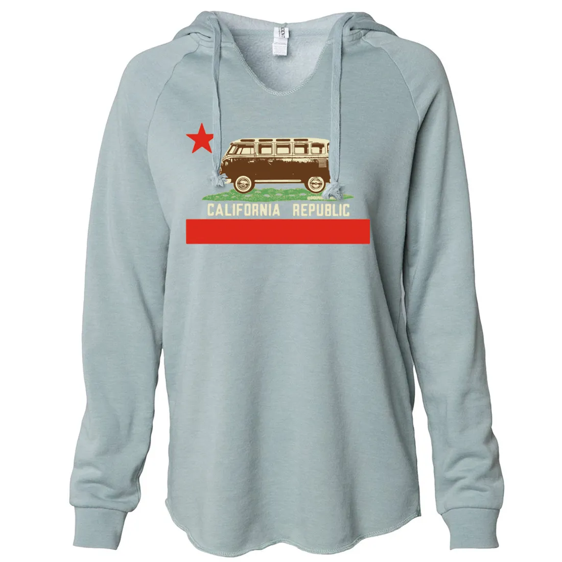 California Republic Vintage Van Women's Soft Hooded Pullover