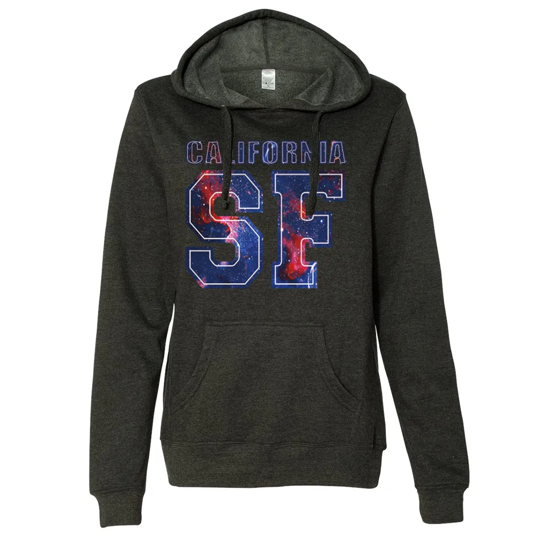 California SF Nebula Ladies Lightweight Fitted Hoodie