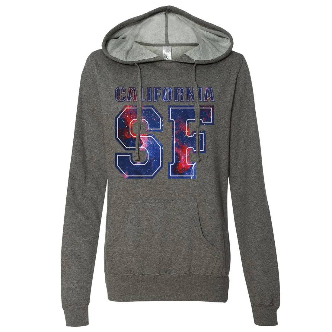 California SF Nebula Ladies Lightweight Fitted Hoodie